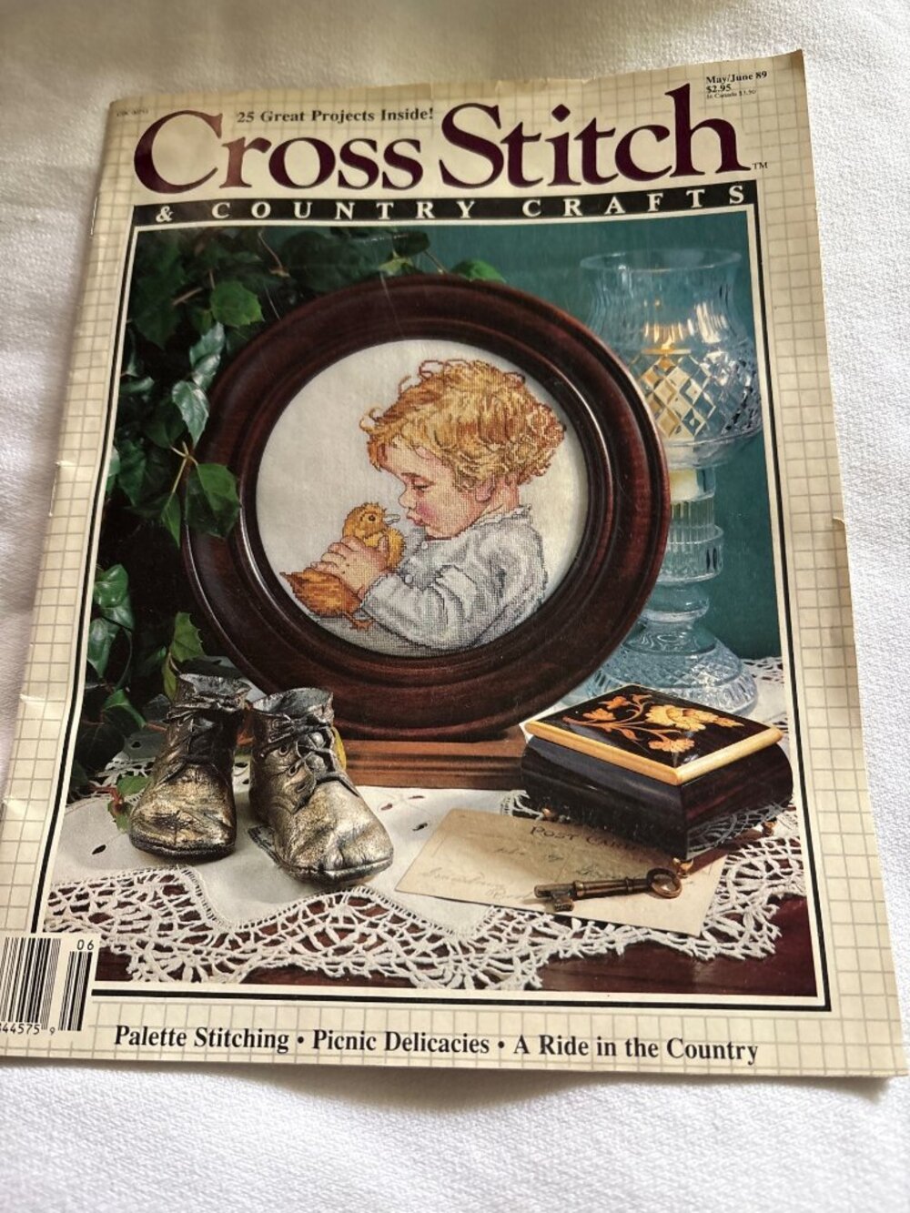 Cross Stitch & Country Crafts Magazine May/June 1989 Vintage Embroidery Patterns